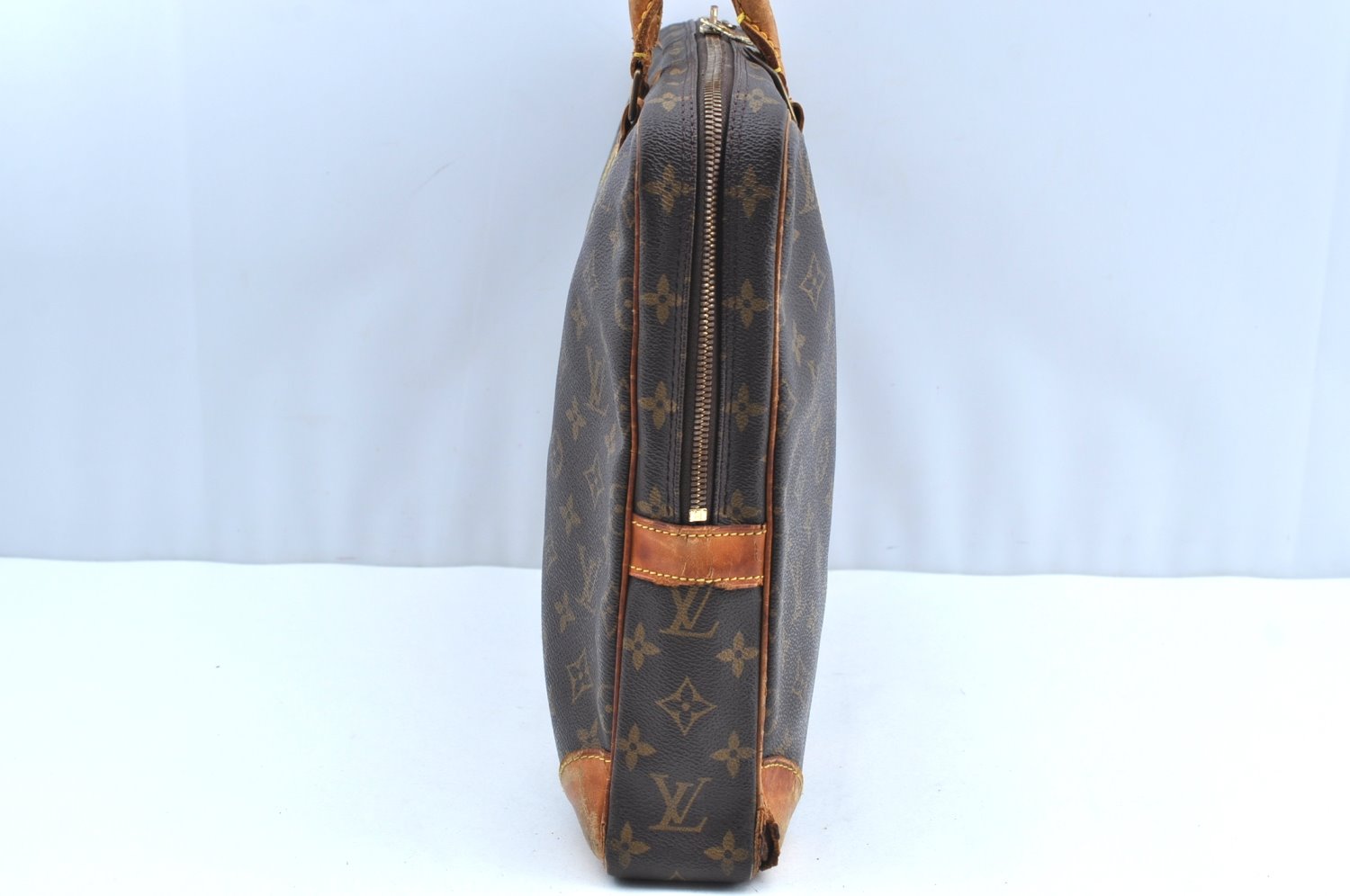 Authentic Louis Vuitton Monogram Porte Documents Voyage M53361 Briefcase K4231