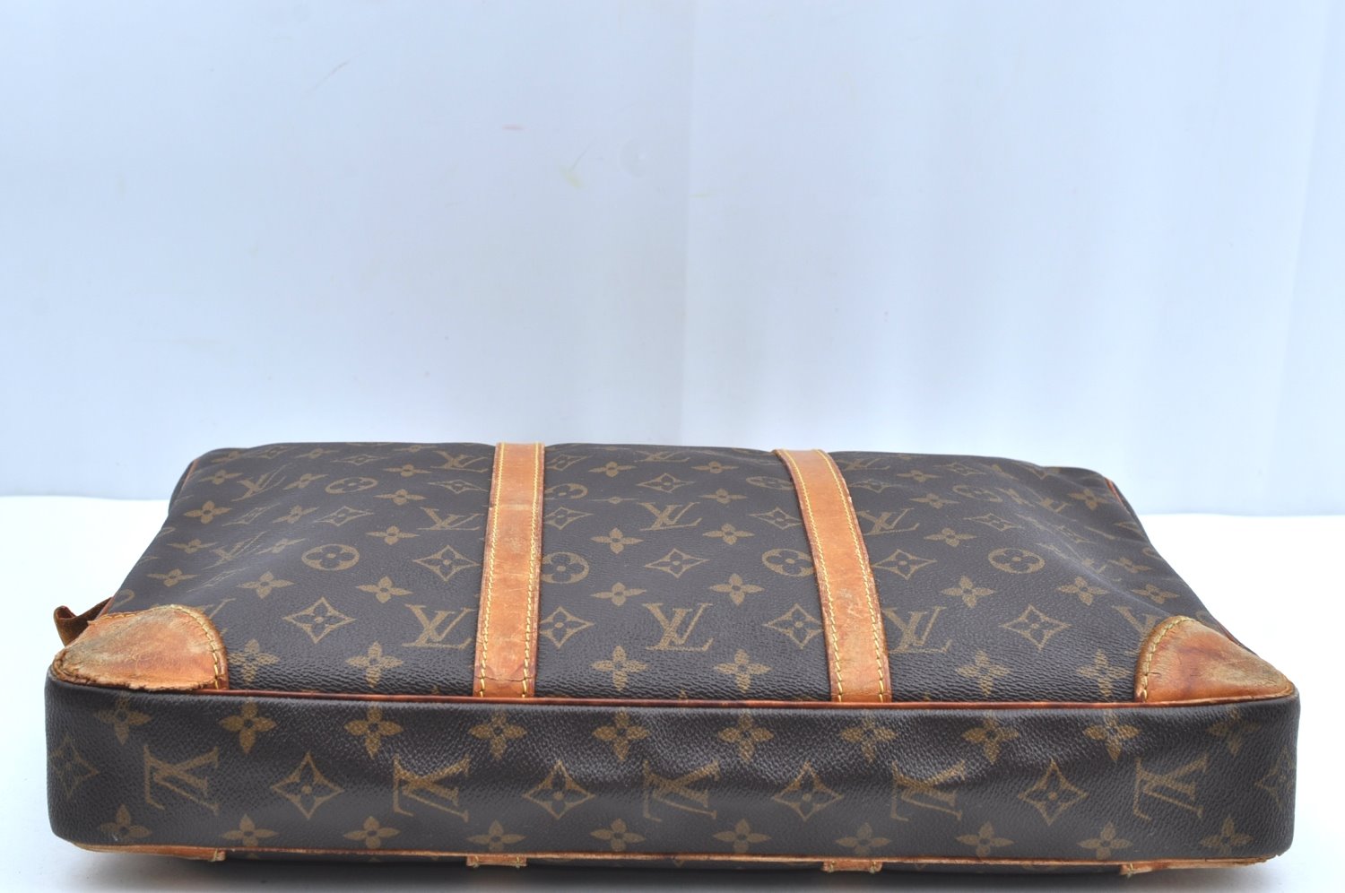 Authentic Louis Vuitton Monogram Porte Documents Voyage M53361 Briefcase K4231