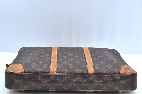 Authentic Louis Vuitton Monogram Porte Documents Voyage M53361 Briefcase K4231