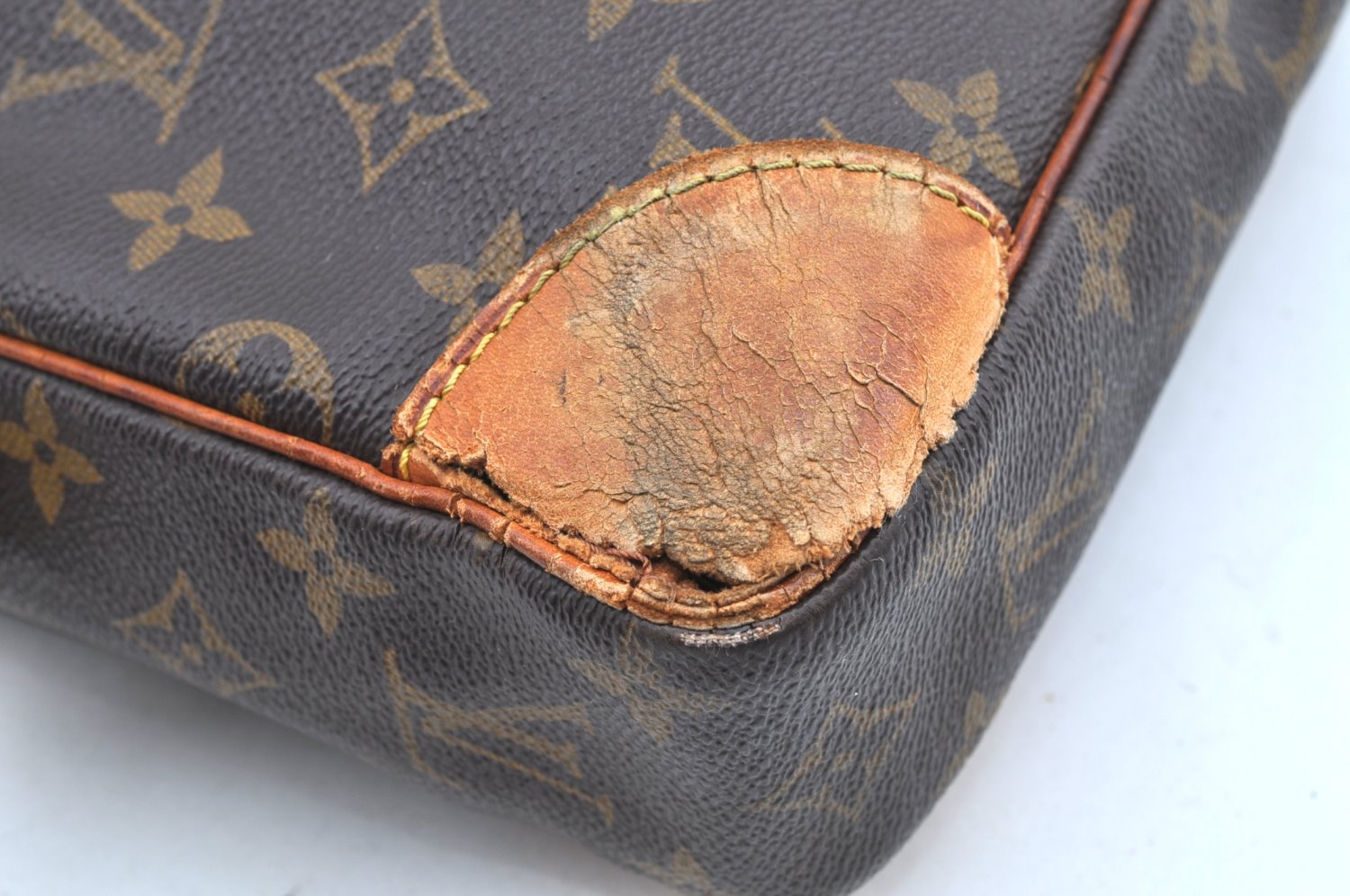 Authentic Louis Vuitton Monogram Porte Documents Voyage M53361 Briefcase K4231