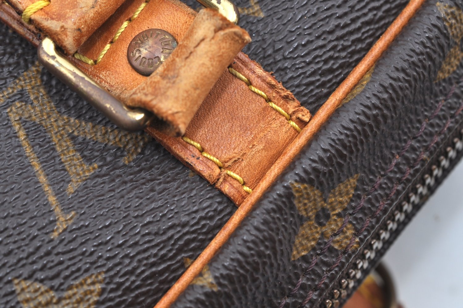 Authentic Louis Vuitton Monogram Porte Documents Voyage M53361 Briefcase K4231