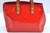 Authentic Louis Vuitton Vernis Reade PM Hand Bag Red M91088 LV K4234