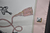 Authentic HERMES Carre 90 Scarf "Les Cles" Silk Pink K4235