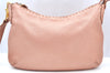 Authentic FENDI Selleria Shoulder Cross Body Bag Purse Leather Pink K4236