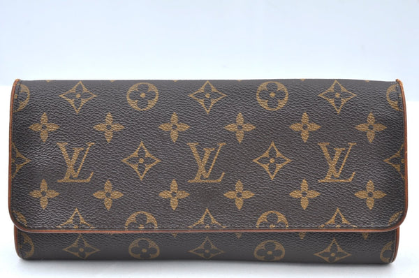 Auth Louis Vuitton Monogram Pochette Twin GM Shoulder Bag M51852 LV Junk K4238