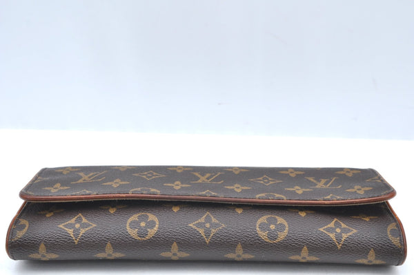 Auth Louis Vuitton Monogram Pochette Twin GM Shoulder Bag M51852 LV Junk K4238