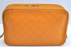 Auth Louis Vuitton Damier Infini Trousse Toilette Clutch Bag N23340 Yellow K4243