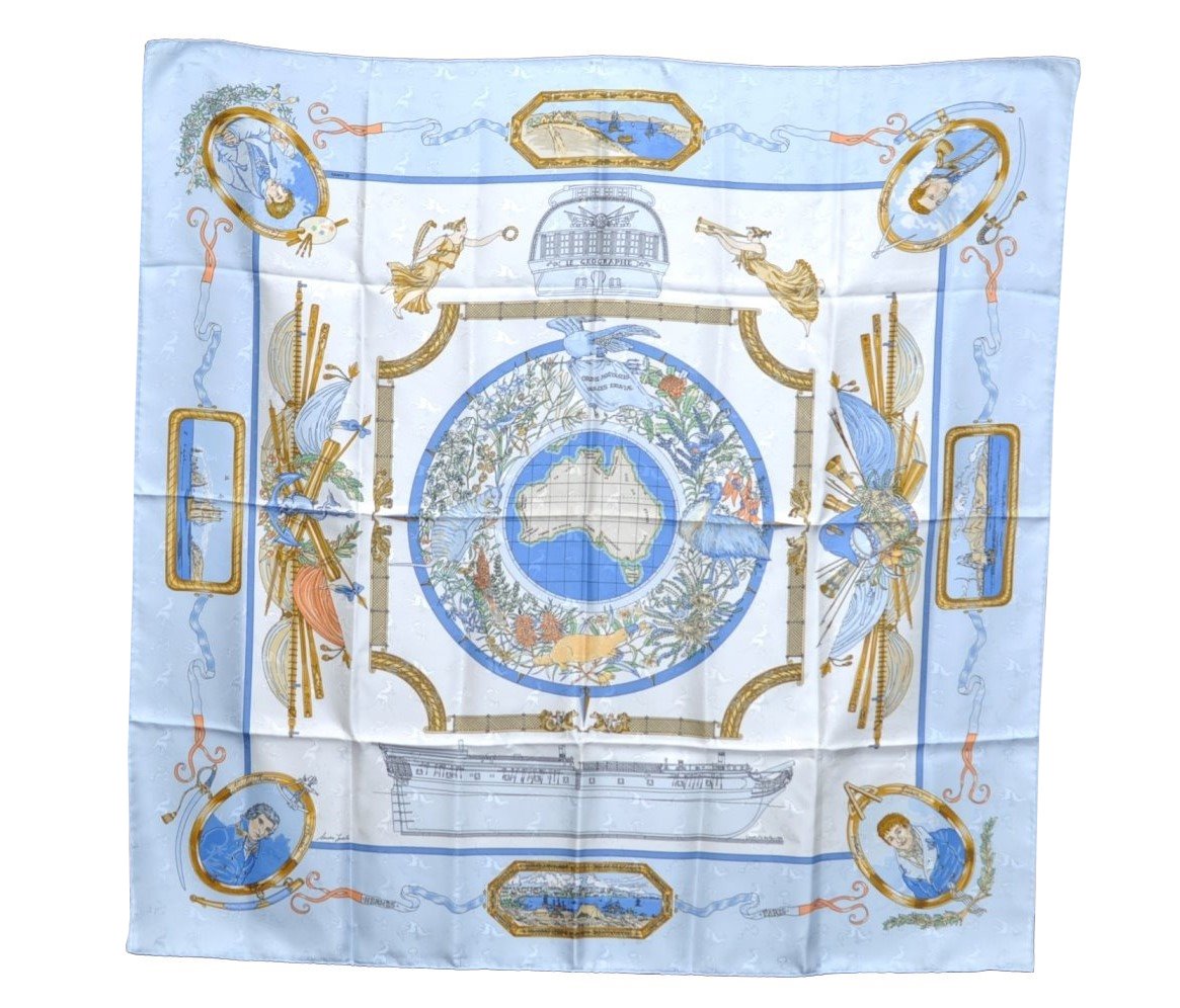 Authentic HERMES Carre 90 Scarf 