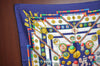 Authentic HERMES Carre 90 Scarf "Petite main" Silk Navy K4251