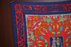 Authentic HERMES Carre 90 Scarf "EARLY AMERICA" Silk Navy K4254