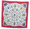 Authentic HERMES Carre 90 Scarf "Qu' importe le flacon" Silk Bordeaux Red K4258