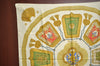 Authentic HERMES Carre 90 Scarf "Poste et Cavalerie" Silk Light Beige K4264