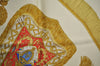 Authentic HERMES Carre 90 Scarf "Poste et Cavalerie" Silk Light Beige K4264