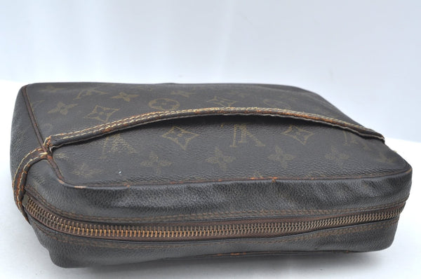 Authentic Louis Vuitton Monogram Compiegne 23 Clutch Hand Bag M51847 Junk K4266