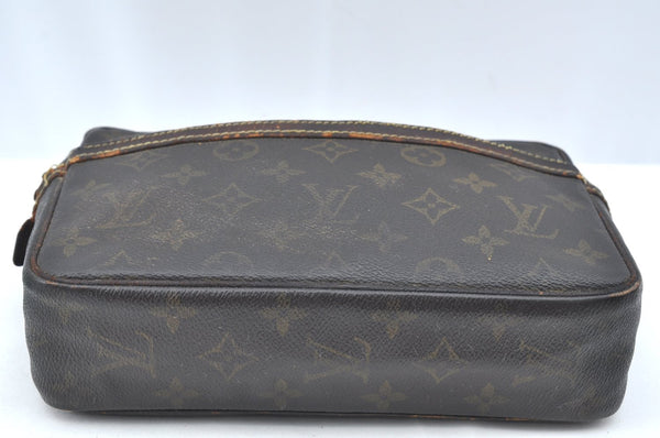 Authentic Louis Vuitton Monogram Compiegne 23 Clutch Hand Bag M51847 Junk K4266