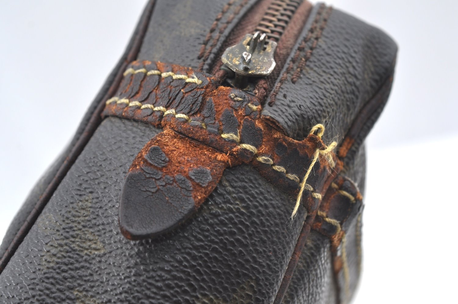 Authentic Louis Vuitton Monogram Compiegne 23 Clutch Hand Bag M51847 Junk K4266