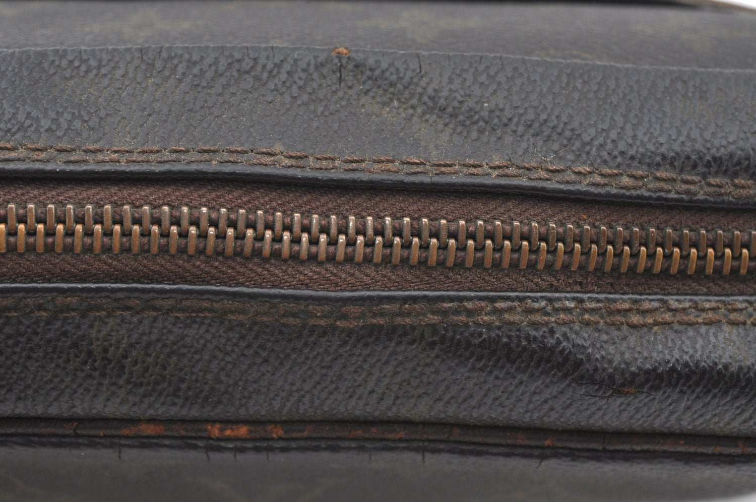 Authentic Louis Vuitton Monogram Compiegne 23 Clutch Hand Bag M51847 Junk K4266