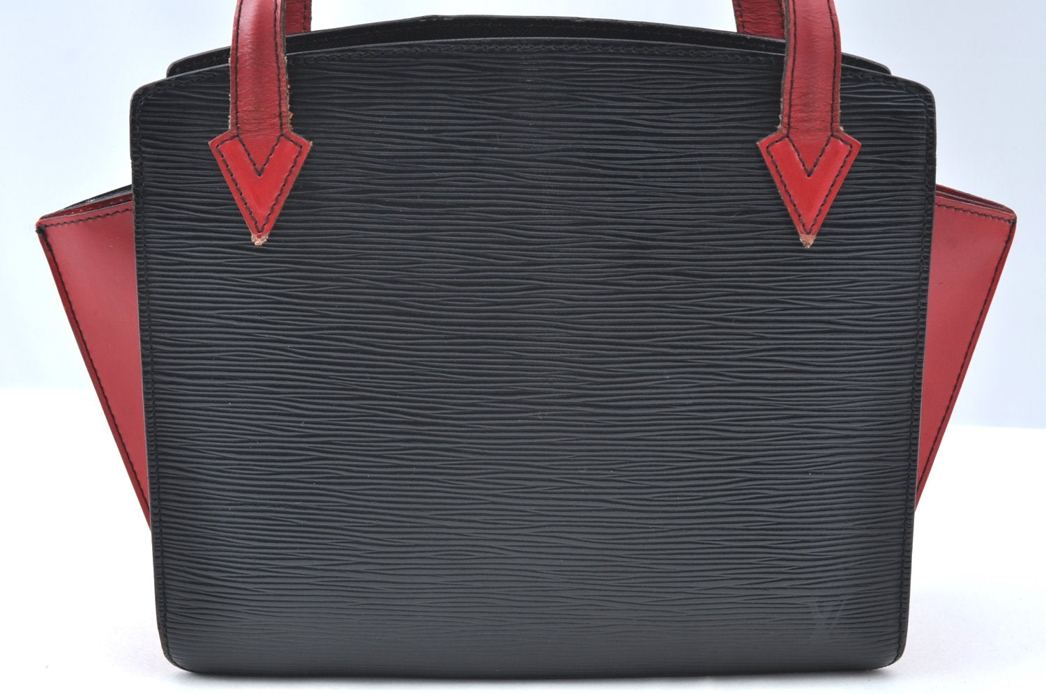 Auth Louis Vuitton Epi Varenne Hand Bag Bi-color Black x Red M52387 LV K4268