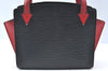 Auth Louis Vuitton Epi Varenne Hand Bag Bi-color Black x Red M52387 LV K4268