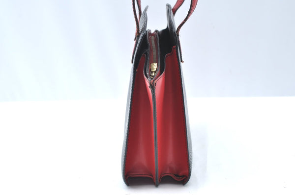 Auth Louis Vuitton Epi Varenne Hand Bag Bi-color Black x Red M52387 LV K4268