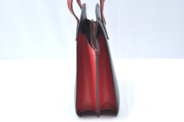 Auth Louis Vuitton Epi Varenne Hand Bag Bi-color Black x Red M52387 LV K4268