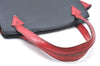 Auth Louis Vuitton Epi Varenne Hand Bag Bi-color Black x Red M52387 LV K4268