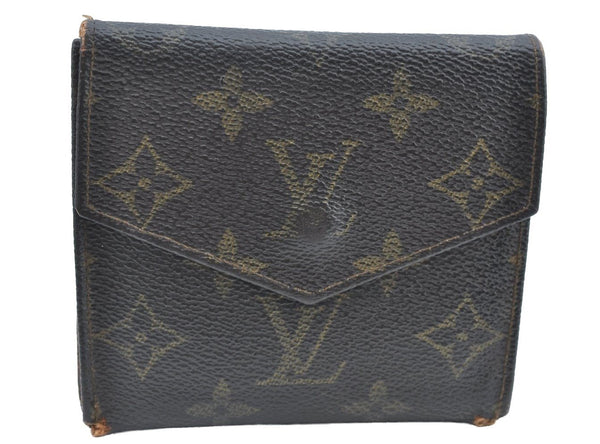 Authentic Louis Vuitton Monogram Porte Monnaie Billets Wallet M61660 LV K4273