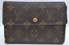 Authentic Louis Vuitton Monogram Porte Tresor Etui Papier Wallet M61202 LV K4275