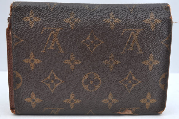 Authentic Louis Vuitton Monogram Porte Tresor Etui Papier Wallet M61202 LV K4275