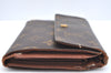 Authentic Louis Vuitton Monogram Porte Tresor Etui Papier Wallet M61202 LV K4275