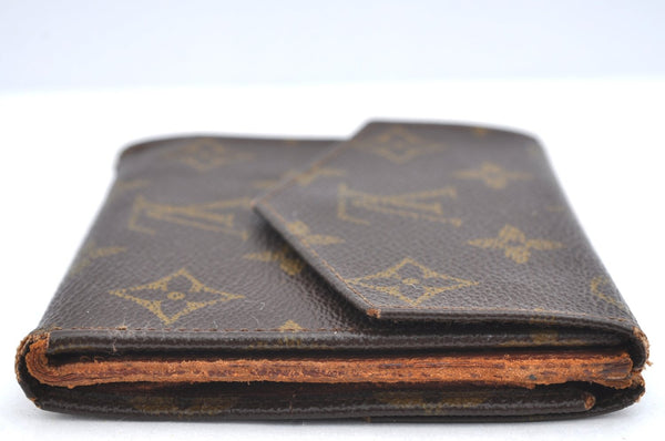 Authentic Louis Vuitton Monogram Porte Monnaie Billets Wallet M61660 Junk K4276