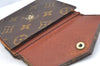 Authentic Louis Vuitton Monogram Porte Monnaie Billets Wallet M61660 Junk K4276