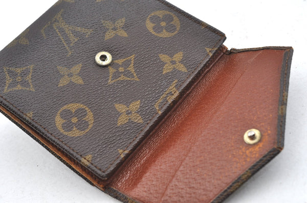 Authentic Louis Vuitton Monogram Porte Monnaie Billets Wallet M61660 Junk K4276