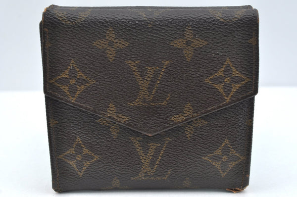 Authentic Louis Vuitton Monogram Porte Monnaie Billets Wallet M61660 Junk K4278