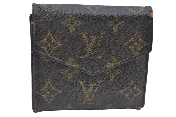 Authentic Louis Vuitton Monogram Porte Monnaie Billets Wallet M61660 LV K4280