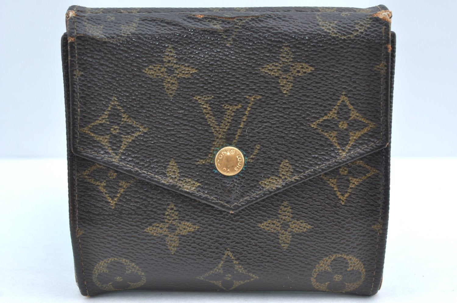 Authentic Louis Vuitton Monogram Porte Monnaie Billets Wallet M61660 LV K4280