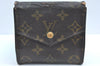 Authentic Louis Vuitton Monogram Porte Monnaie Billets Wallet M61660 LV K4280