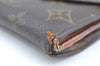 Authentic Louis Vuitton Monogram Porte Monnaie Billets Wallet M61660 LV K4280