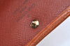 Auth Louis Vuitton Epi Porte Tresor Etui Papier Wallet Brown M63173 LV K4283