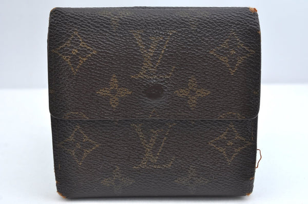 Authentic Louis Vuitton Monogram M61652 Porte Monnaie Billet Carte Credit K4284