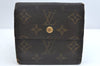 Authentic Louis Vuitton Monogram M61652 Porte Monnaie Billet Carte Credit K4284