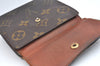 Authentic Louis Vuitton Monogram M61652 Porte Monnaie Billet Carte Credit K4284