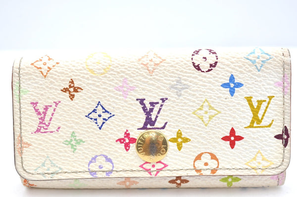 Louis Vuitton Monogram Multicolor Multicles 4 Key Case M93731 White Pink K4285