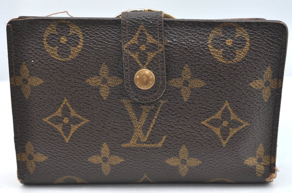 Auth Louis Vuitton Monogram Porte Monnaie Billets Viennois M61663 Wallet K4287