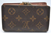 Auth Louis Vuitton Monogram Porte Monnaie Billets Viennois M61663 Wallet K4287