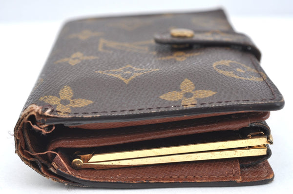 Auth Louis Vuitton Monogram Porte Monnaie Billets Viennois M61663 Wallet K4287