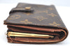 Auth Louis Vuitton Monogram Porte Monnaie Billets Viennois M61663 Wallet K4287