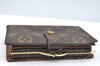 Auth Louis Vuitton Monogram Porte Monnaie Billets Viennois M61663 Wallet K4287