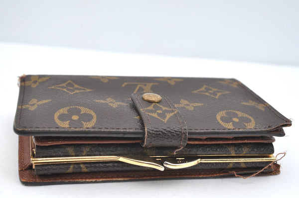 Auth Louis Vuitton Monogram Porte Monnaie Billets Viennois M61663 Wallet K4287