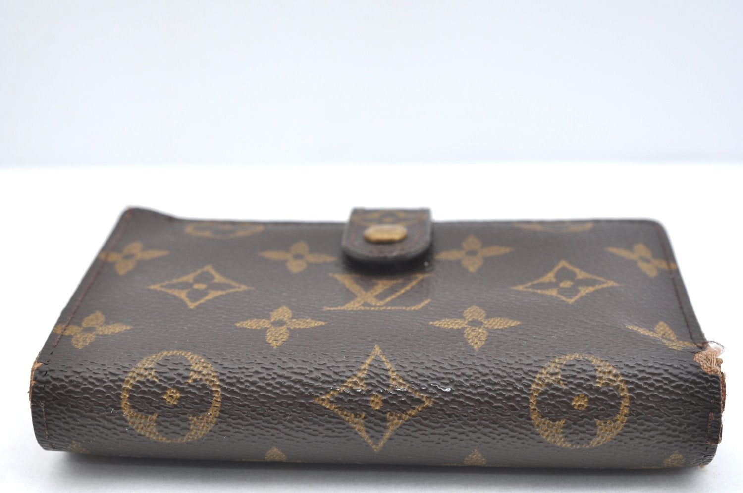 Auth Louis Vuitton Monogram Porte Monnaie Billets Viennois M61663 Wallet K4287